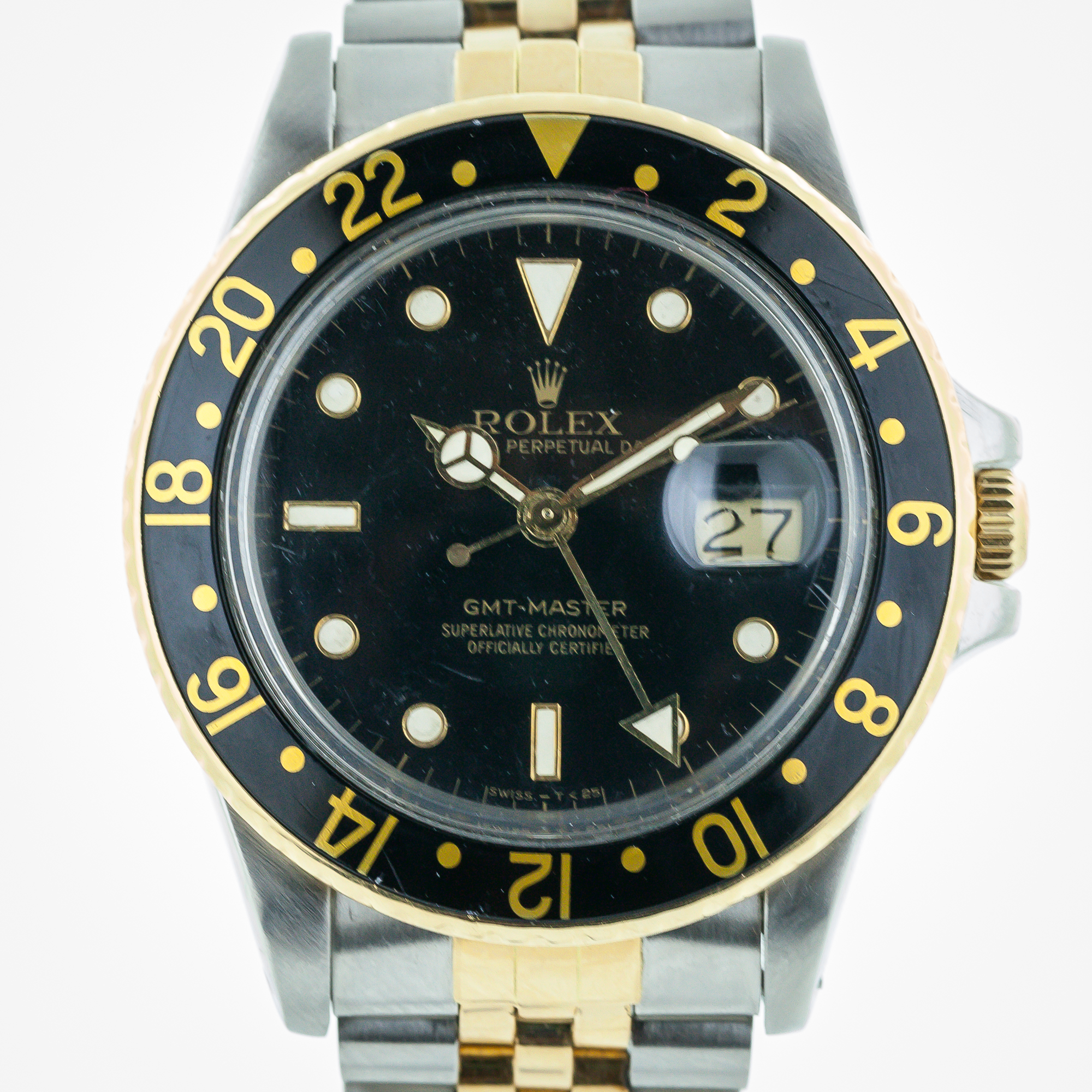 Rolex GMT Master, 16753, Stainless Steel and Gold Jubilee Bracelet
