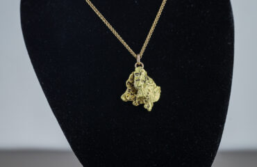 Natural gold nugget pendant