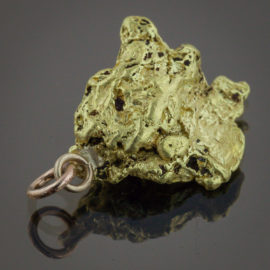 Natural Gold Nugget Pendant