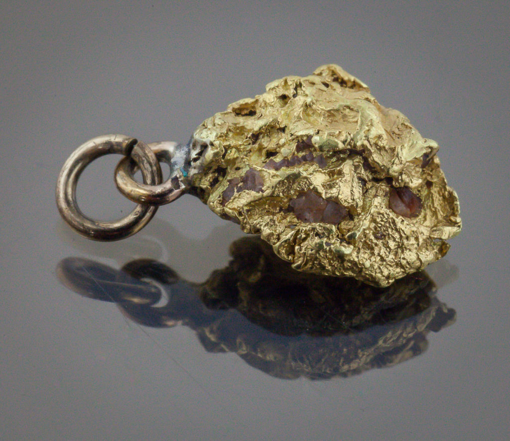 Californian Natural Gold Nugget Pendant 