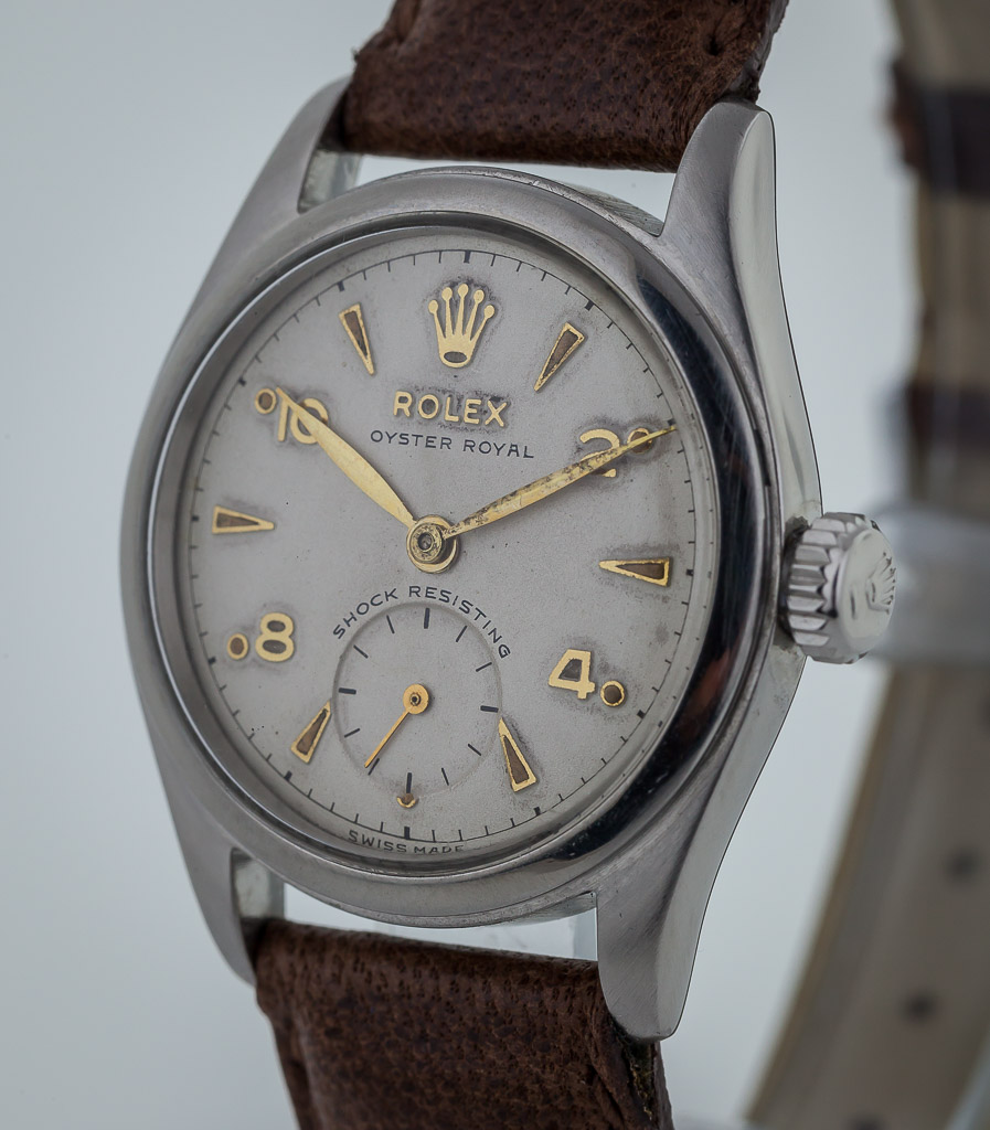 Rolex Oyster Royal, Ref: 6144, Stainless Steel, Cal 700, Subseconds Dial,  Manual, Year 1952