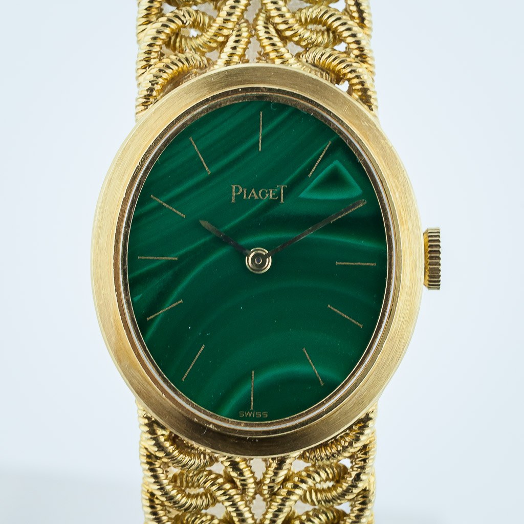 Piaget Vintage Ladies, Ref 6821, 18K Yellow Gold, Braided 18K Gold