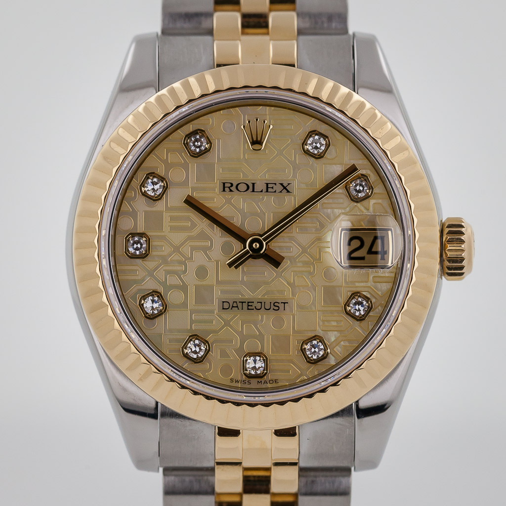 Rolex Datejust, Ref 178273, Midsize, 18K Gold & Steel , Ladies