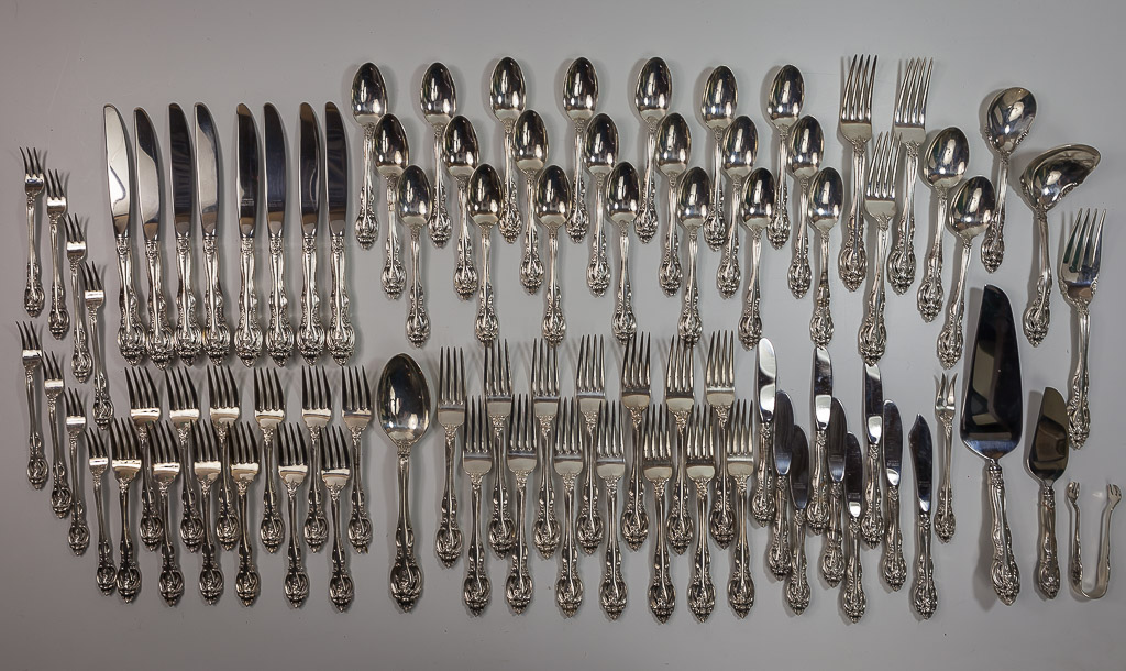 Frigast Denmark Princess Fuchsia, 64 Piece, Sterling Silver