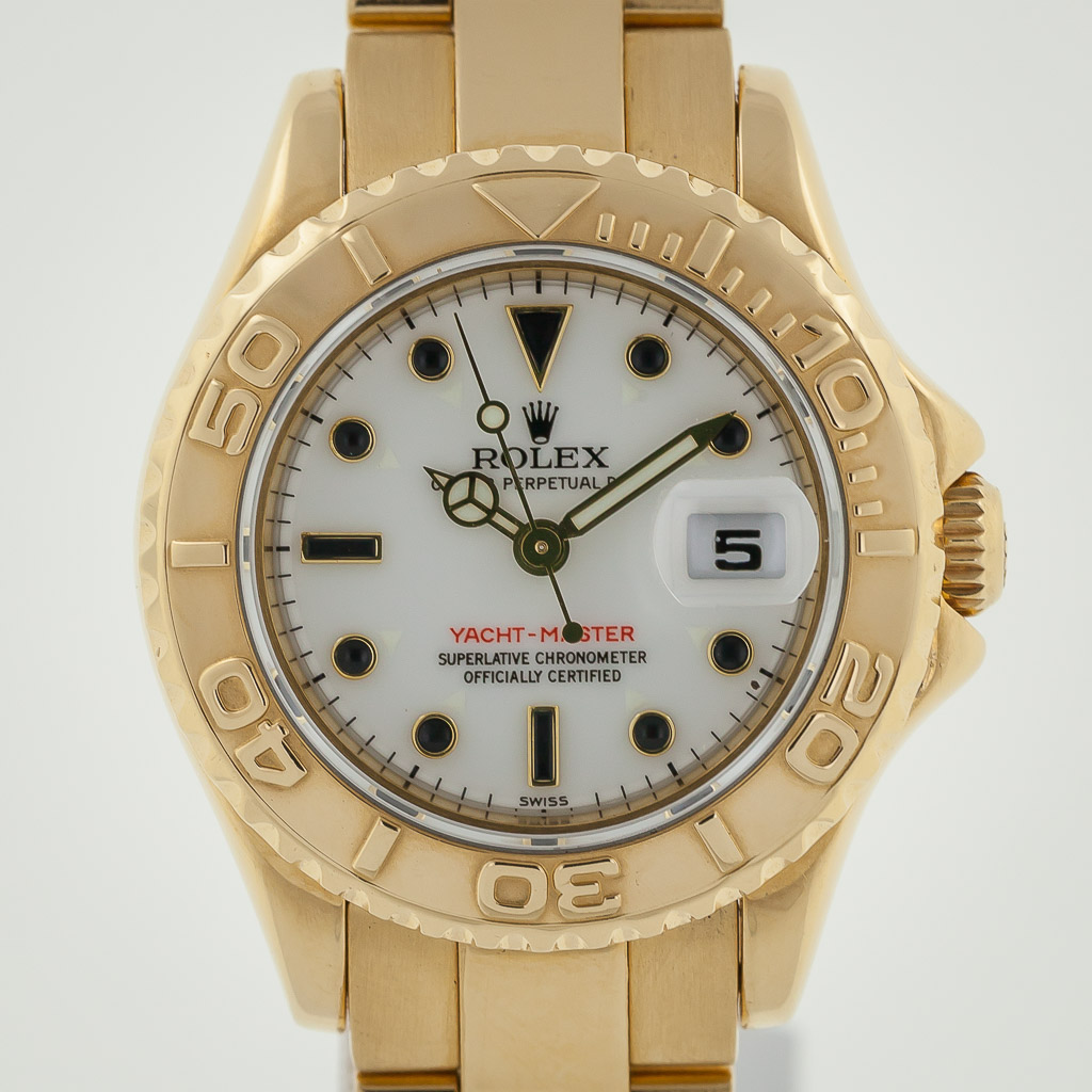 Rolex Yacht-Master 29 Yellow Gold Champagne Dial Oyster 169628 - Brand