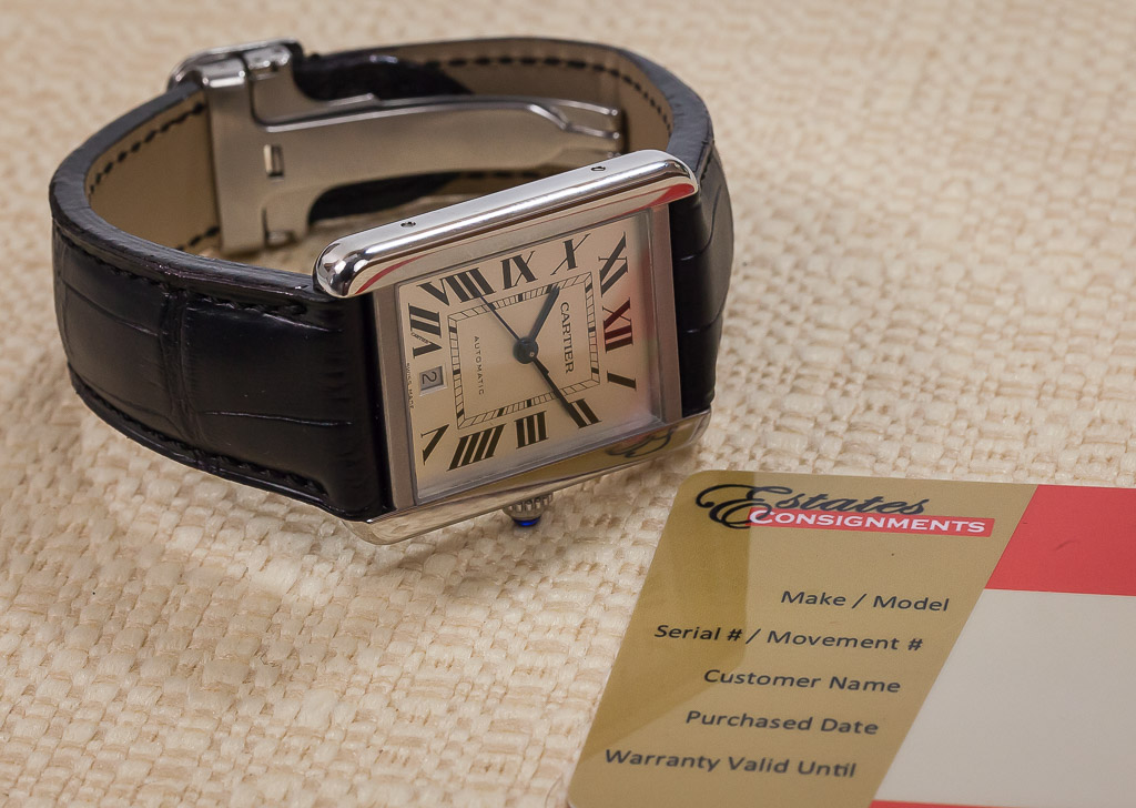 Cartier Tank Solo XL, Ref 3800, Men's, Stainless Steel, Automatic ...