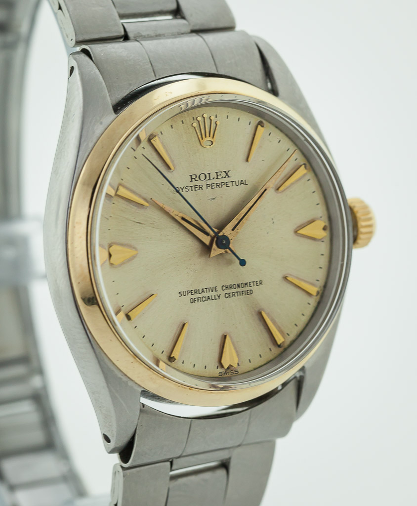 Rolex Oyster Perpetual, Ref no 6564, Men's, Stainless Steel and 14K ...
