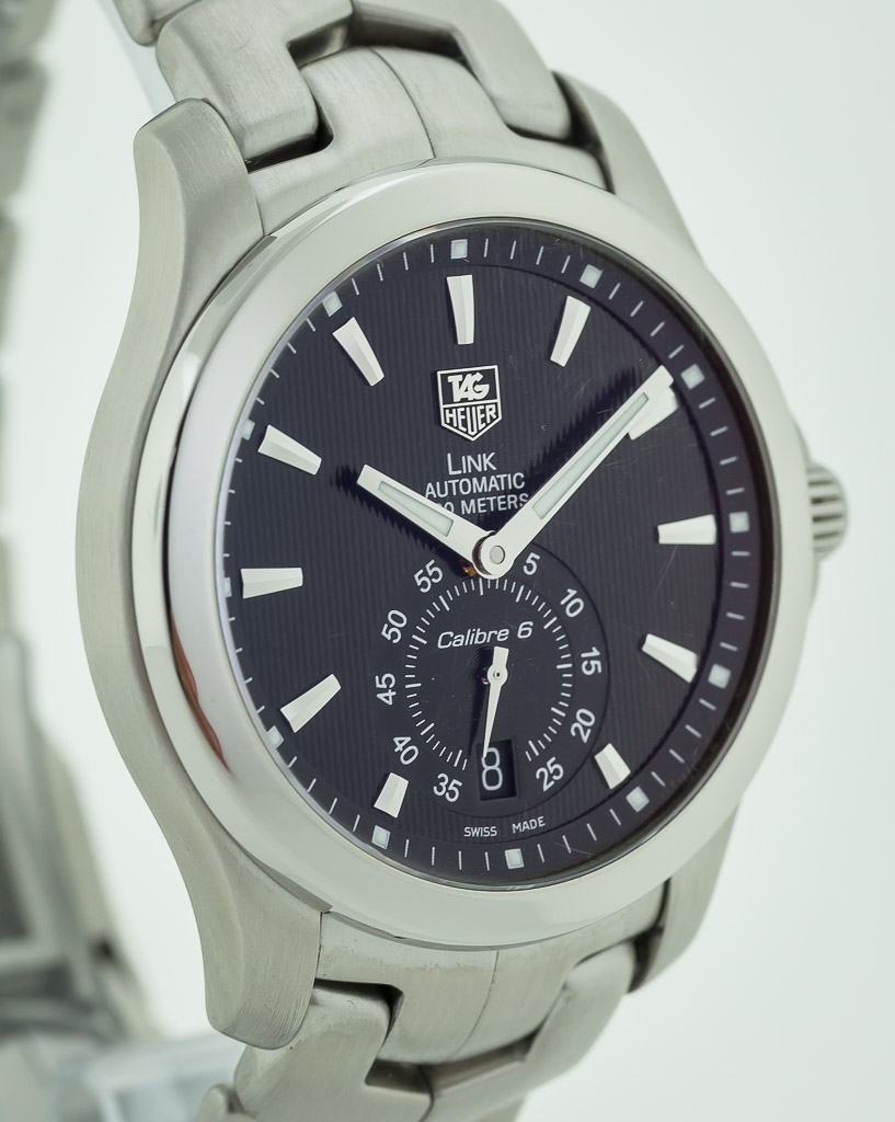 Tag Heuer Link, 200 Meters, Ref WJF211A, Men's, Stainless Steel, Black Dial, Calibre 6, Never 