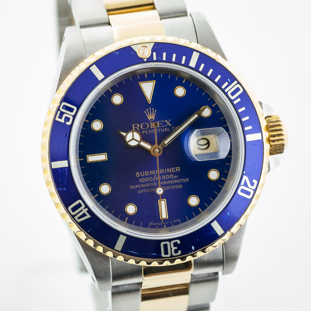 Pre-owned Rolex Submariner 18k Gold and 