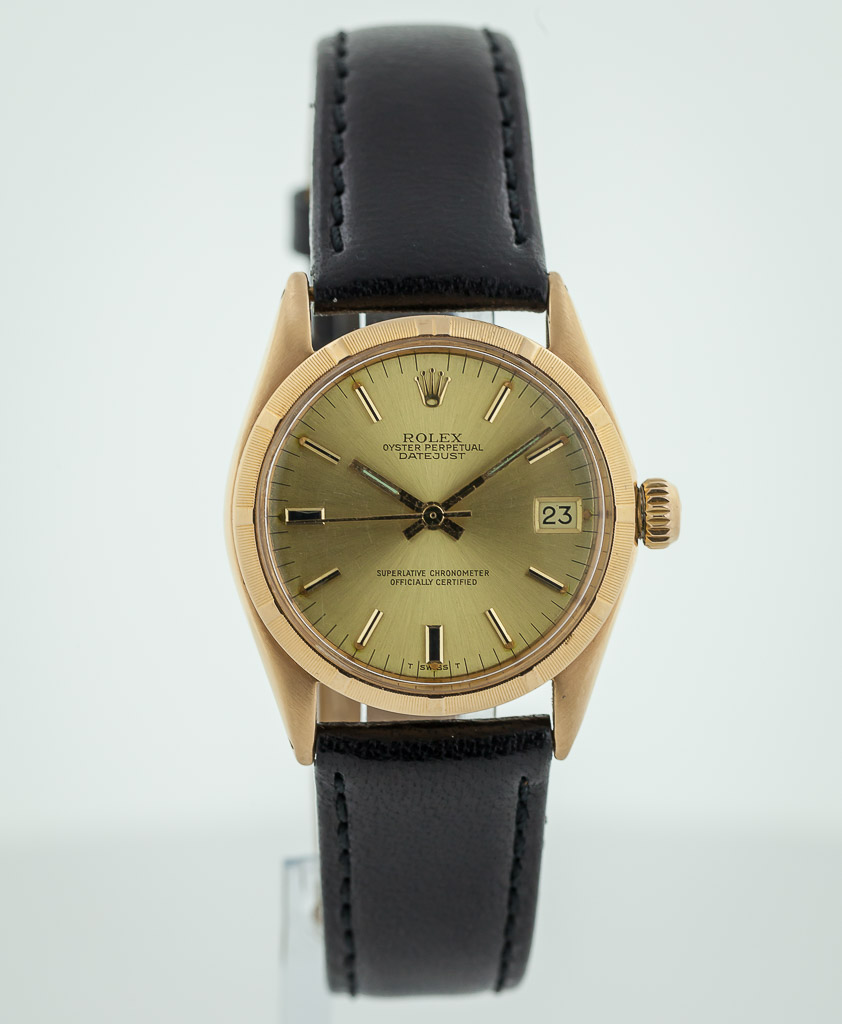 Rolex Oyster Perpetual Datejust, Ref 6551, 18K Yellow Gold, Midsize, 31mm, Automatic, 1966 