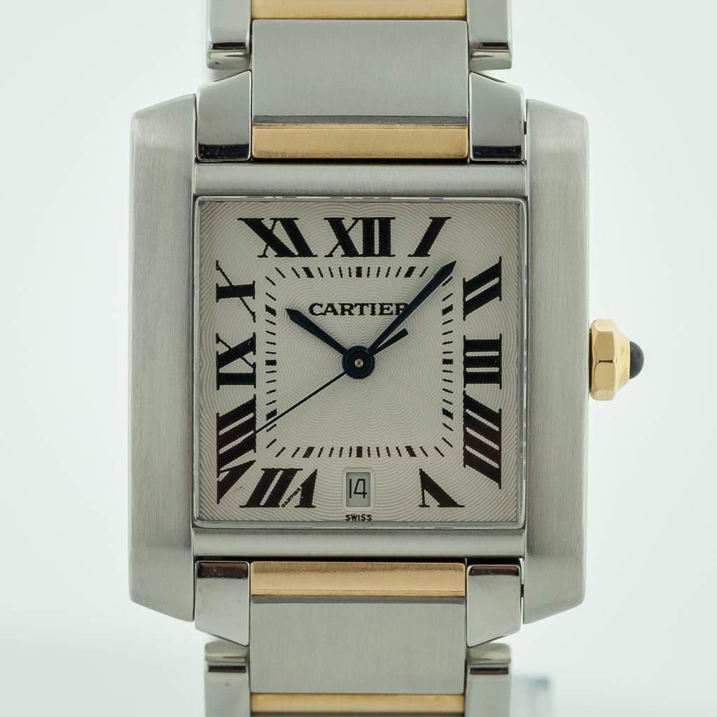 Cartier Tank Française, Ref W51005Q4 / 2302, Men's, Stainless Steel and ...