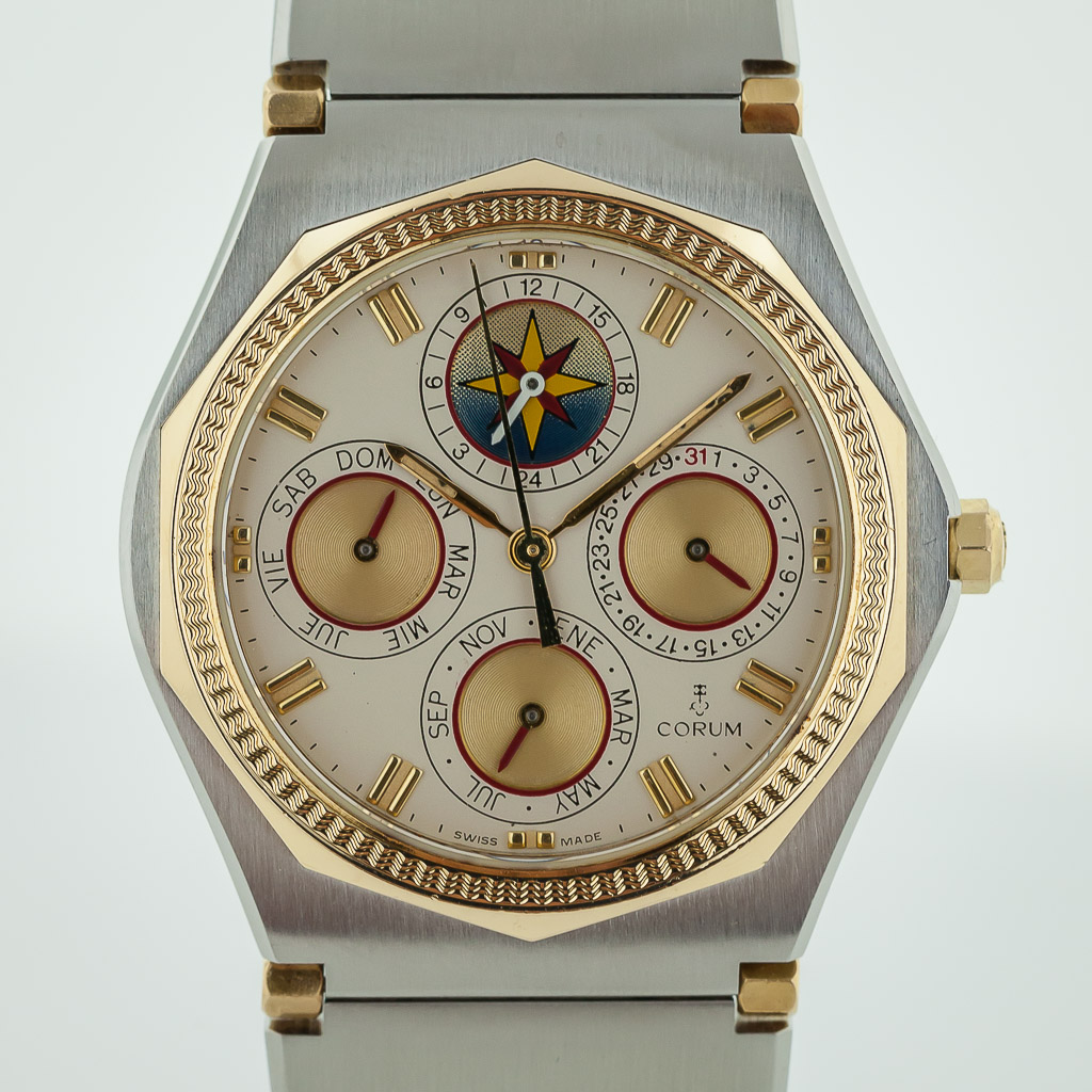 Corum Admiral Triple Date, Ref 92.115.21, Men's, Stainless Steel