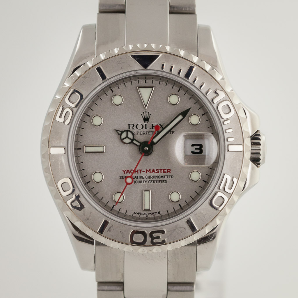 Rolex Yacht-Master Platinum and Stainless Steel Wristwatch (2005