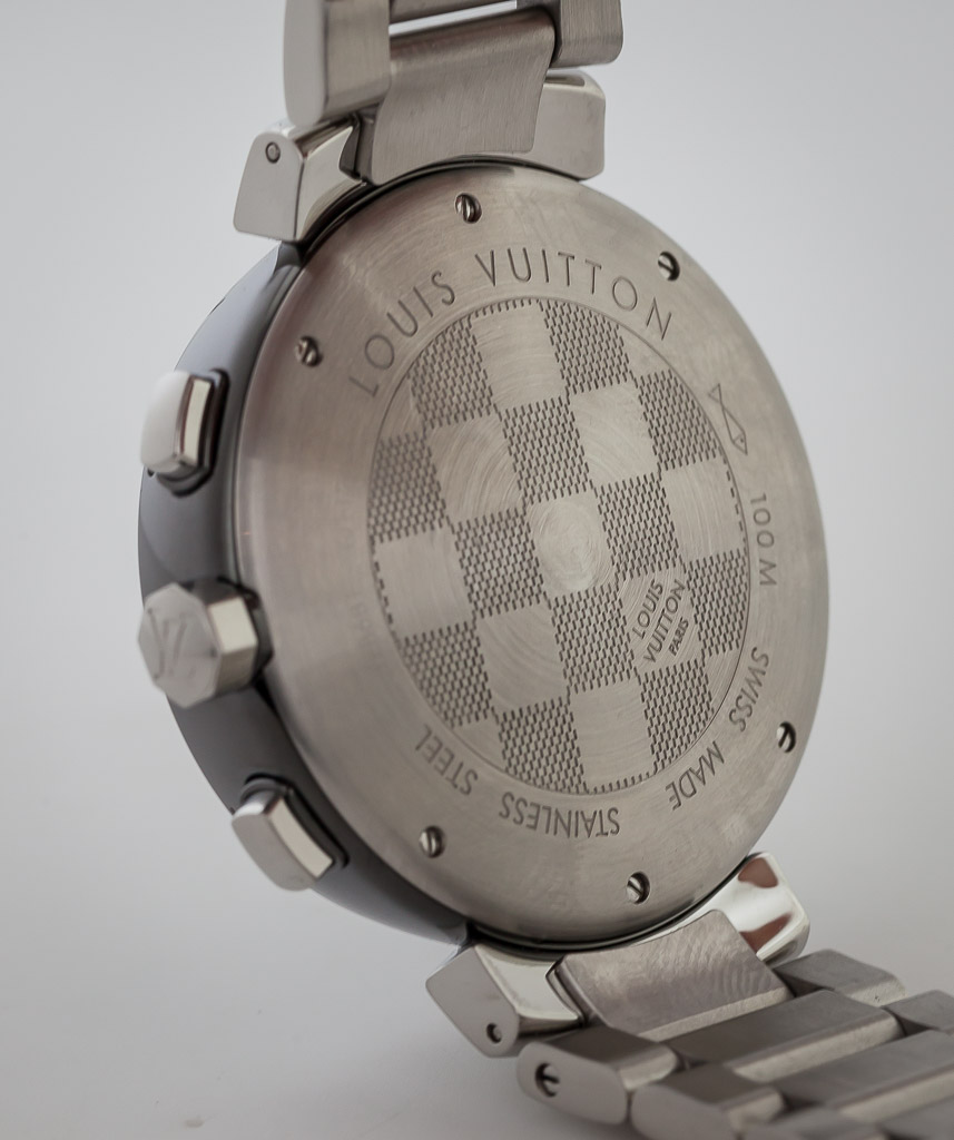 Louis Vuitton Tambour Automatique, Ref Q112J, Men's, Stainless Steel,  Chronograph, 2014
