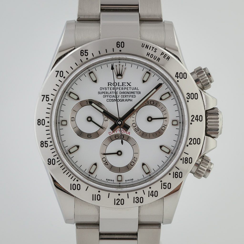 Rolex Cosmograph Daytona, Ref 116520, Men's, Stainless Steel, White \