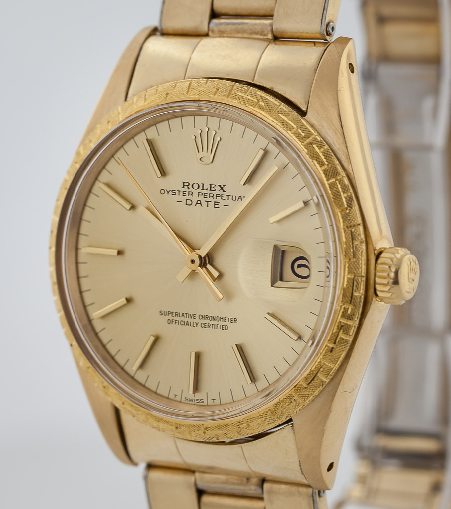 18K Yellow Gold Rolex Date Oyster Perpetual Ref #1501 - Francis Jewellers