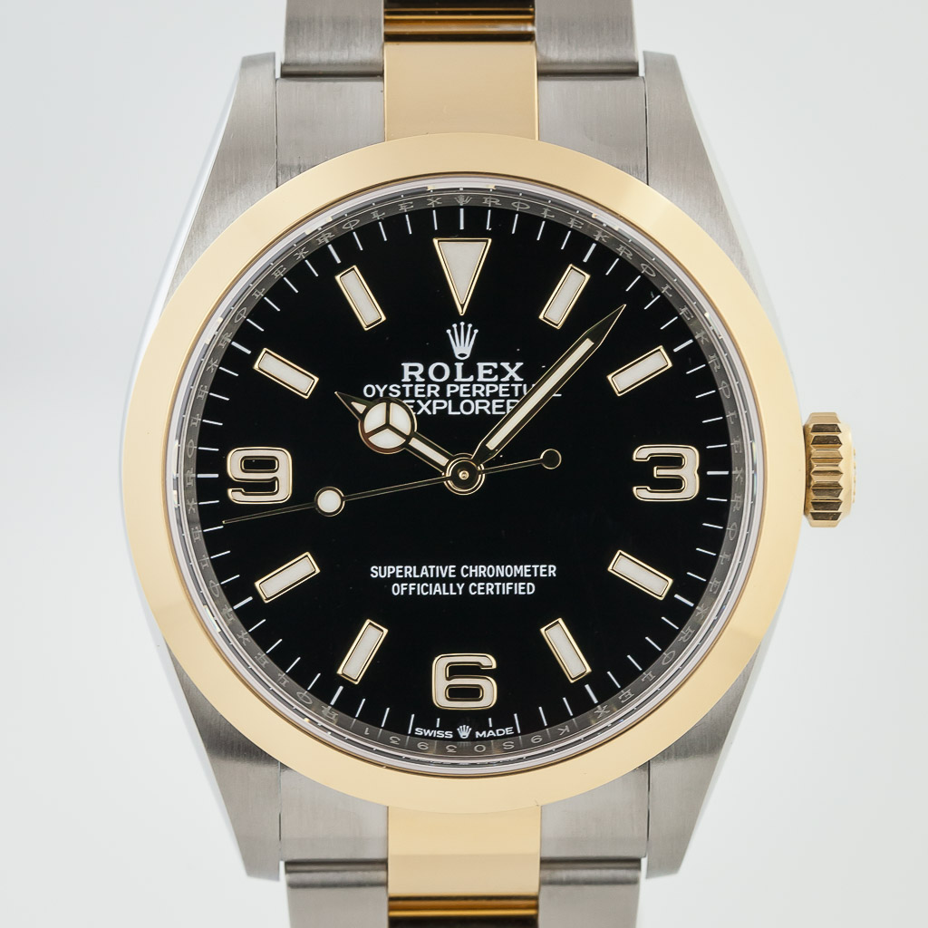 Rolex Explorer 36, Ref 124273, Steel and 18K Black 3,6,9 Dial, Never Worn, 2021 - Consignments
