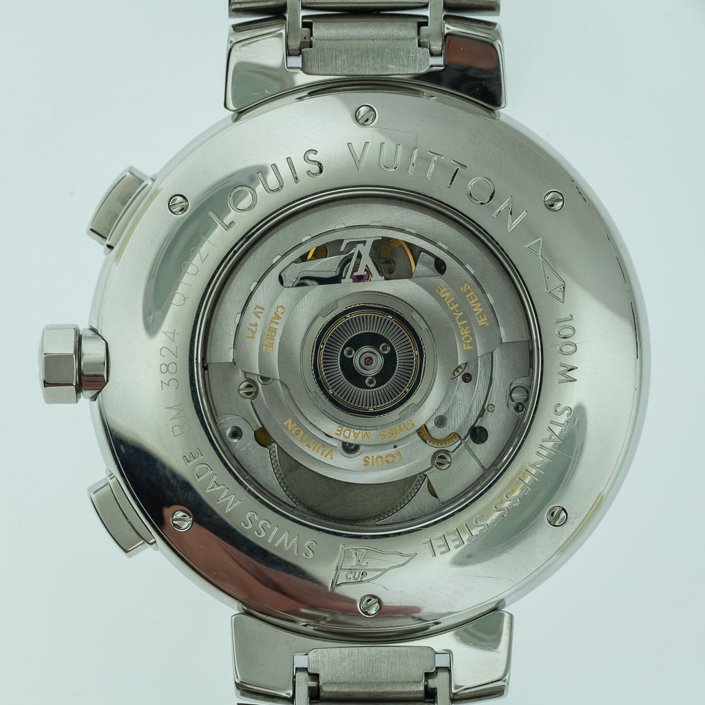 Louis Vuitton Tambour Chronograph Q1026A K18PG Automatic Winding 43mm Men  Watch
