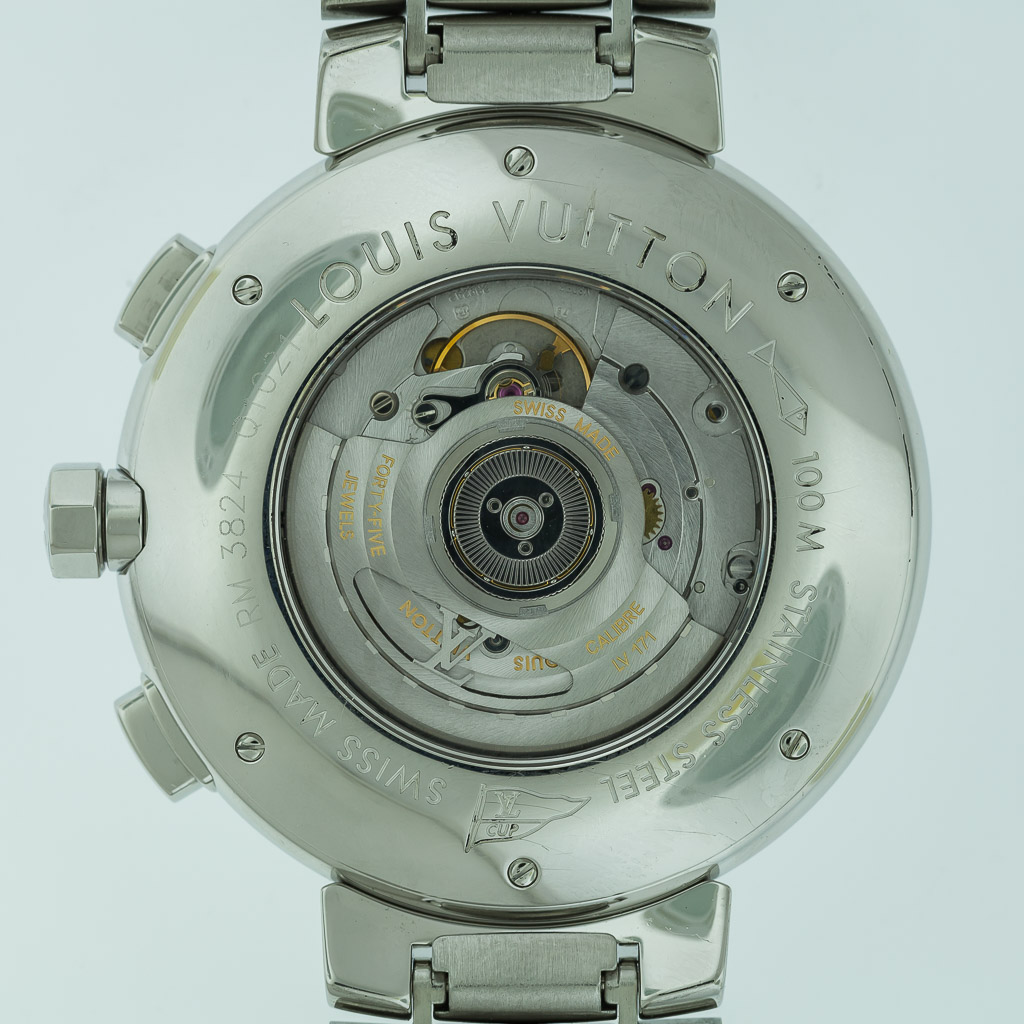 Louis Vuitton Tambour Chronograph Regate Ref Q1021, Men’s, Leather Band ,  2014