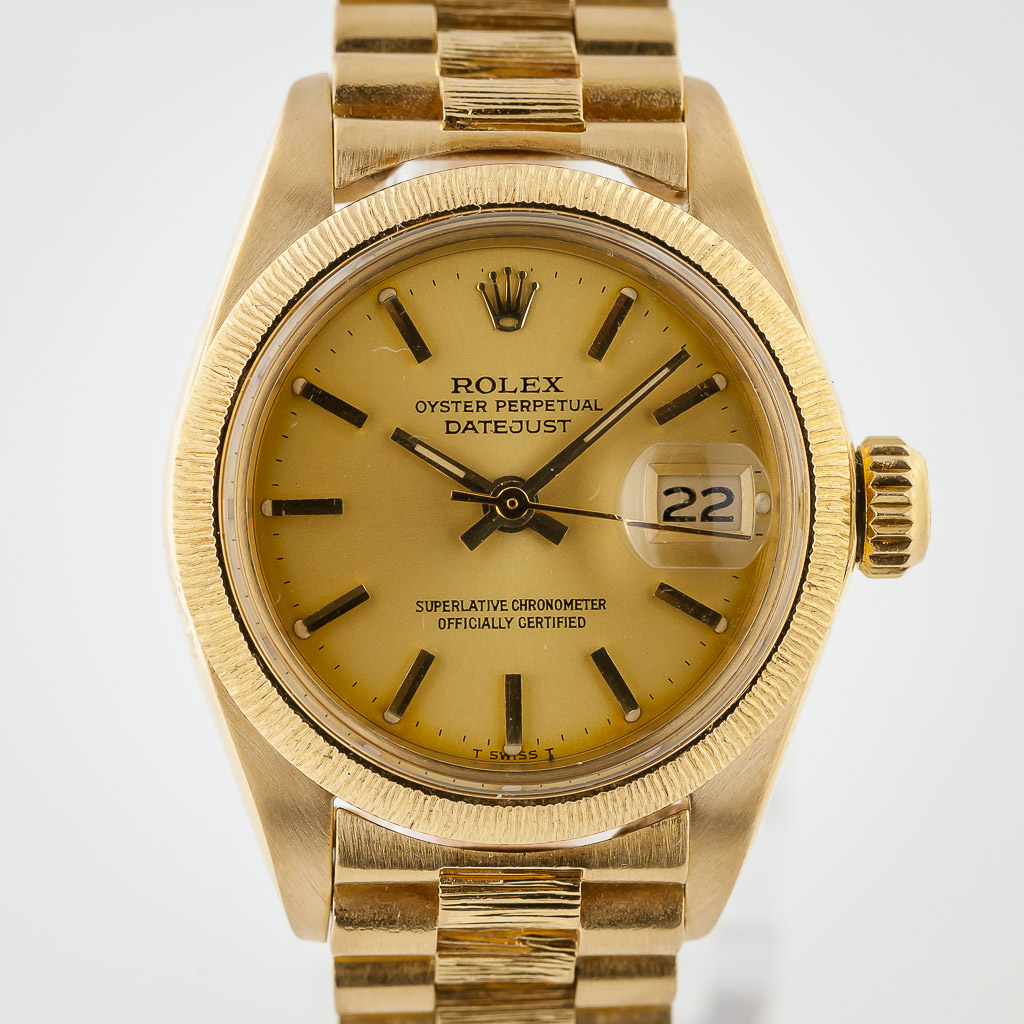 Rolex Datejust 26 Ladies President, Ref 6927, 18K Yellow Gold