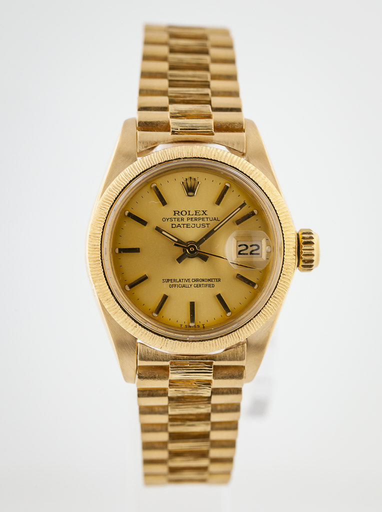 Rolex President Datejust 26MM 18 Karat Yellow Gold Watch 6927 –