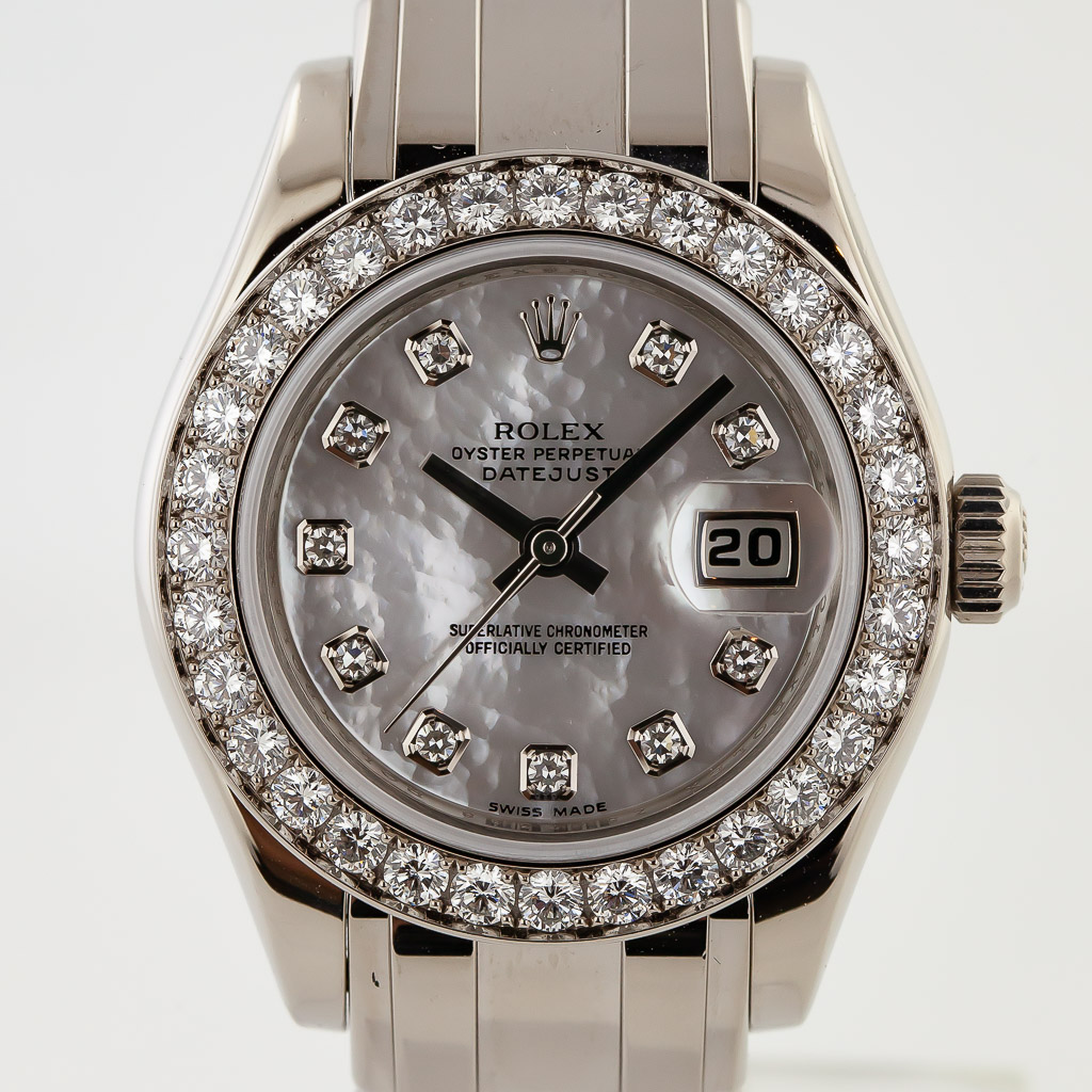ⓐ-мама...プロフ必読！様 Rolex Datejust Pearlmaster 29, Ref 80299, Ladies, 18K White Gold