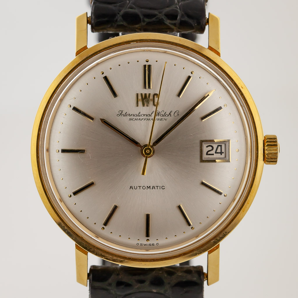 服/ファッション International watch Co IWC Automatic 35mm, Ref 1818, Mens, 18K Yellow Gold, Date, Cal