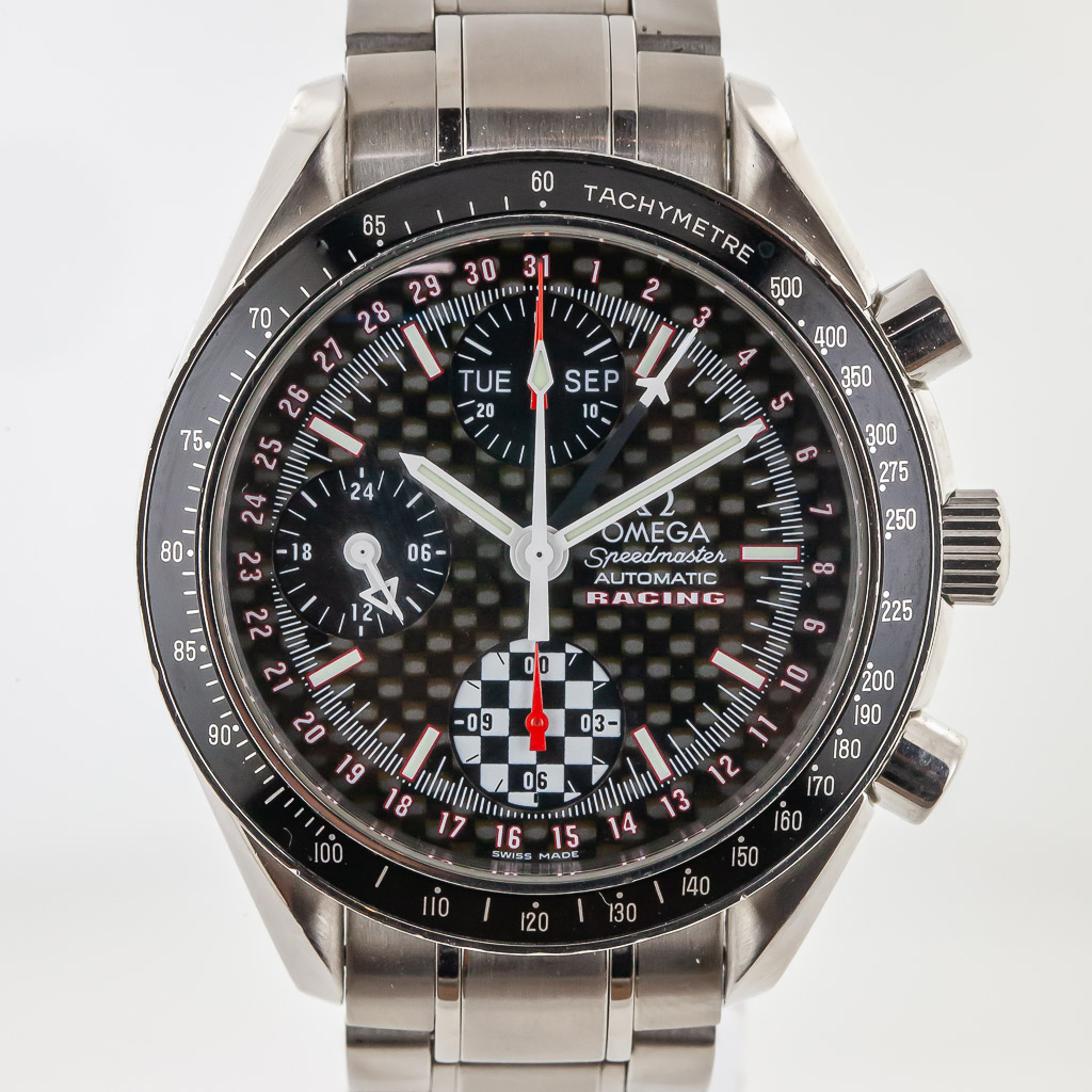 Omega Speedmaster Racing Day-Date, Michael Schumacher Lim Ed, Ref 3529. ...